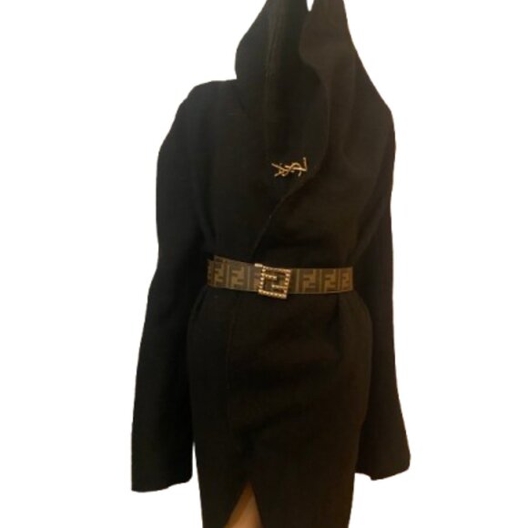 Norma Kamali Shawl Collar Vintage Coat Timeless & RARE! 80% Wool *Szd.(L)*FitOS - Picture 11 of 12